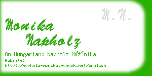 monika napholz business card